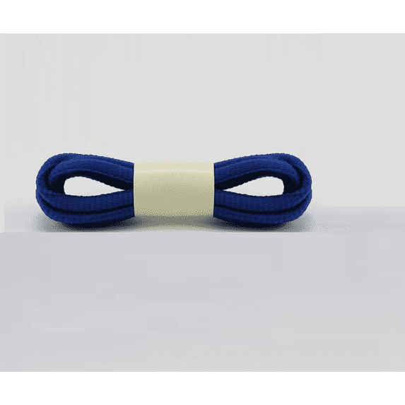 Santimon 2 Pairs Oval Cotton Shoelace for Canvas Sneakers Boots Athletic Shoes 55" Royal Blue