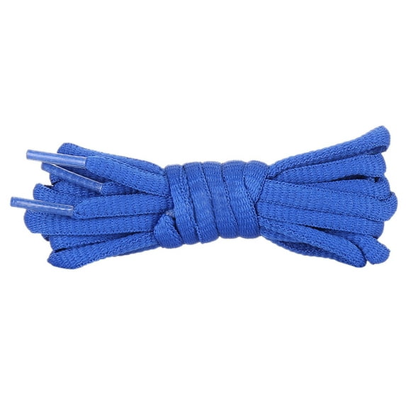 Santimon 2 Pairs Oval Cotton Shoelace for Canvas Sneakers Boots Athletic Shoes 55" Sky Blue