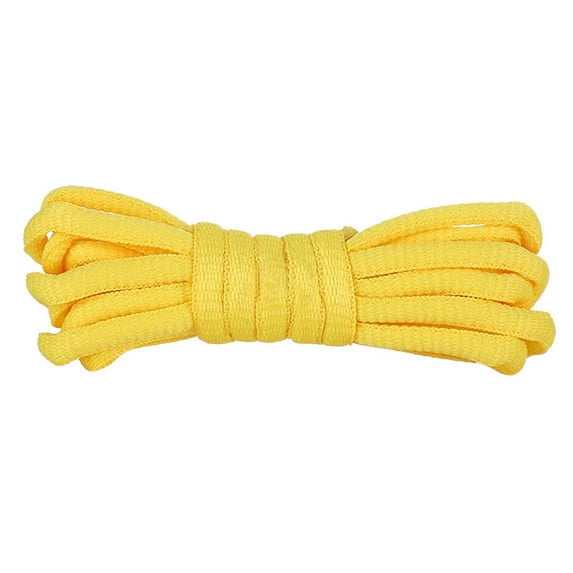 Santimon 2 Pairs Oval Cotton Shoelace for Canvas Sneakers Boots Athletic Shoes 59" Yellow