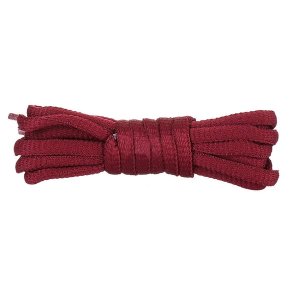 Santimon 2 Pairs Oval Cotton Shoelace for Canvas Sneakers Boots Athletic Shoes 70" Dark Red