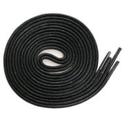 Santimon 2 Pairs Replace Shoe Laces Round Strings for Boots Sneakers Dress Shoes 59" Black