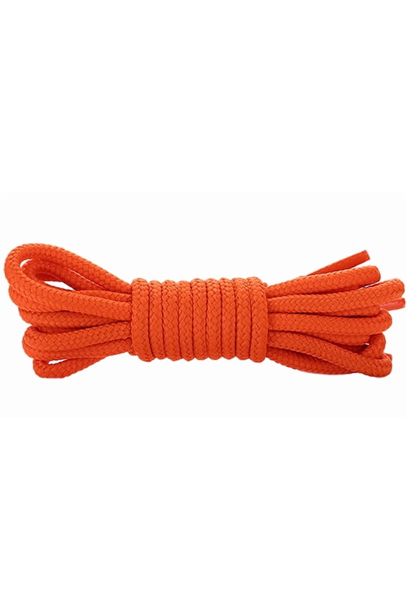 2 Pairs Round Boots Laces Classic Durable Shoes Laces for Boots Hiking Boots Work Boots 59" Orange