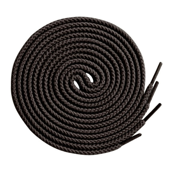 Santimon 2 Pairs Round Cotton Shoelace for Dress Shoes Oxford Shoes Chelsea Boots 39" Dark Brown