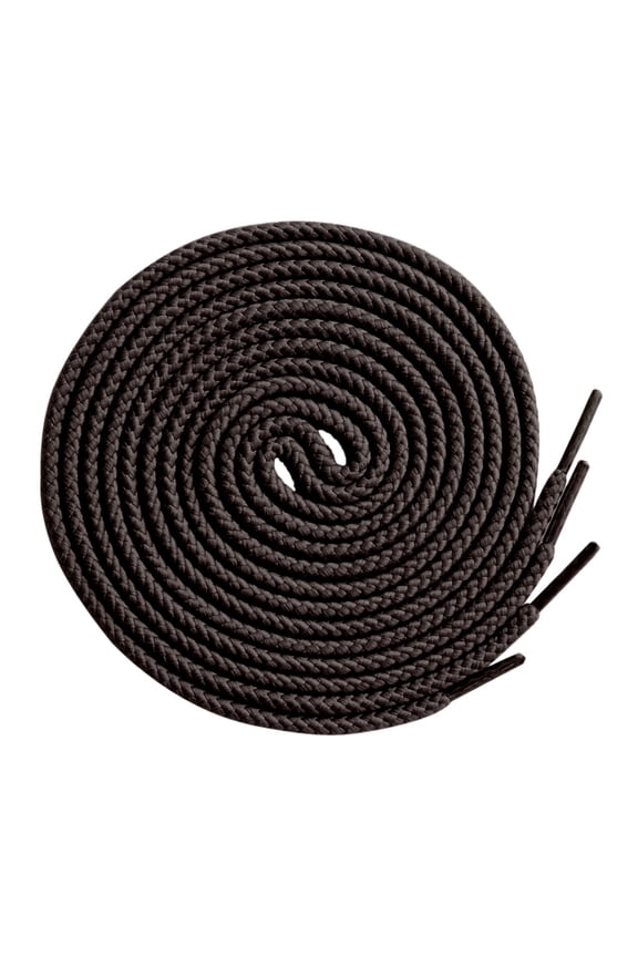 2 Pairs Round Cotton Shoelace for Dress Shoes Oxford Shoes Chelsea Boots 55" Dark Brown