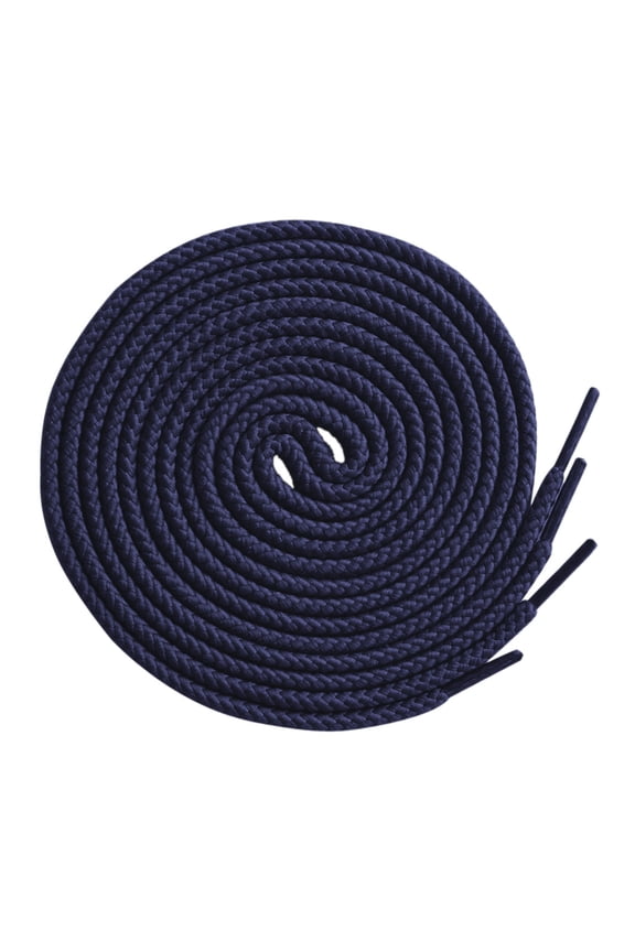 2 Pairs Round Cotton Shoelace for Dress Shoes Oxford Shoes Chelsea Boots 63" Navy Blue