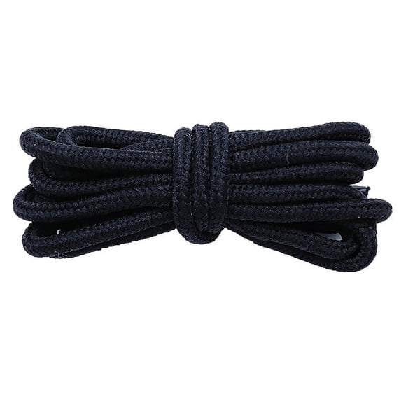 Santimon 2 Pairs Round Shoelace for Boots Running Shoes High Tops Sneakers Casual Shoes 63" Black