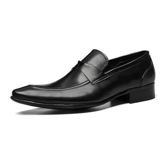 Santimon Black Penny Loafers for Men Classic Soft Timeless Casual Shoes US 11.5