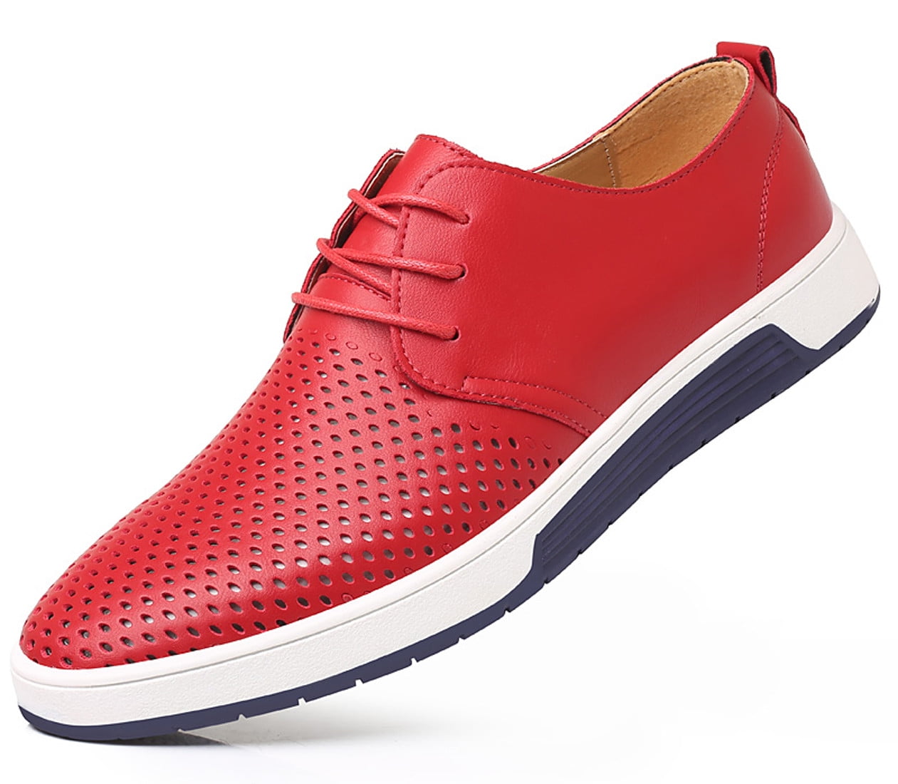 Santimon Breathable Leather Shoes Men Casual Shoes Kuwait Ubuy