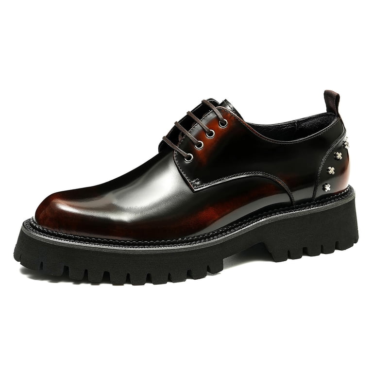 black and brown mens dress shoes Handmade Men brown Oxfords Formal shoes Men brogue dress shoes Leather shoes men