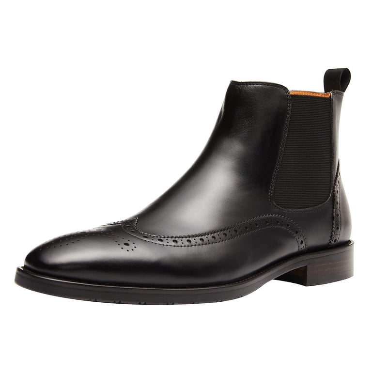 Santimon Genuine Leather Chelsea Boots Casual Ankle Boots  display picture 1