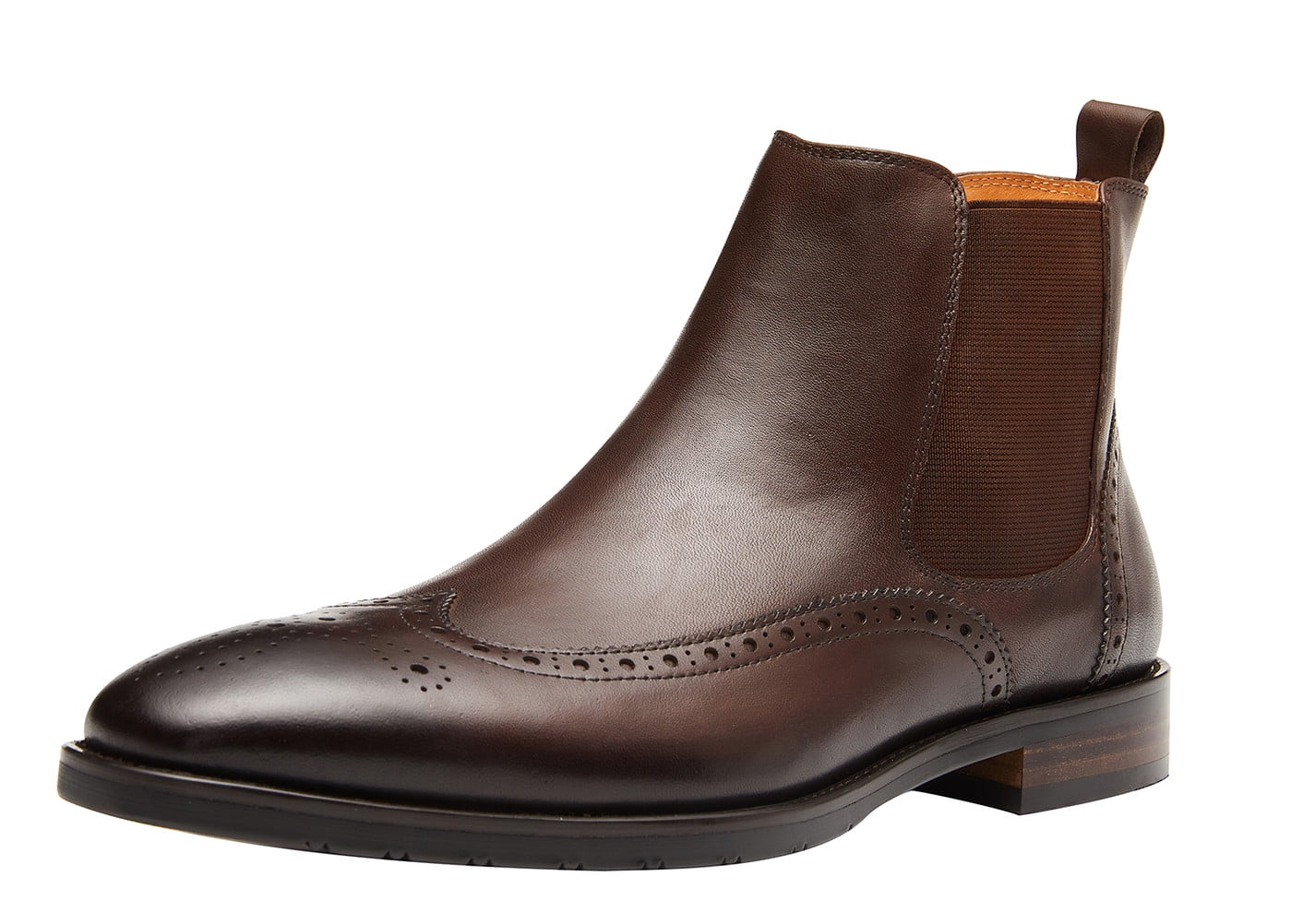 Santimon Genuine Leather Chelsea Boots Casual Ankle Boots 