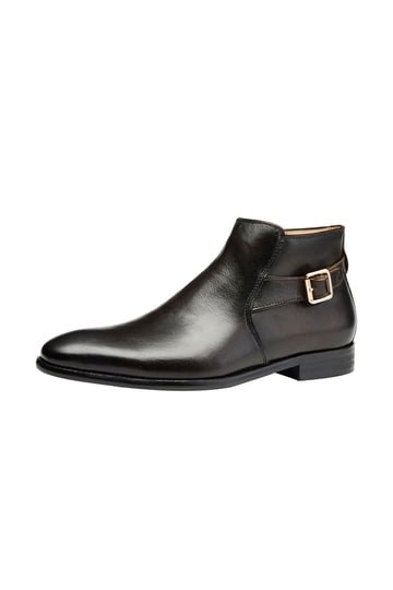 Mens Black Leather Zipper Ankle Boots Chukka Monk Strap Dress Shoes 12 Amazon.com | Men main image 4