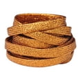 thumbnail image 1 of Santimon Glitter Sequin Shoelace Stylish Flat Shoe Lace For Sneakers/ Board Shoes/ Boots/ Canvas Sneakers 47" Orange Gold, 1 of 6