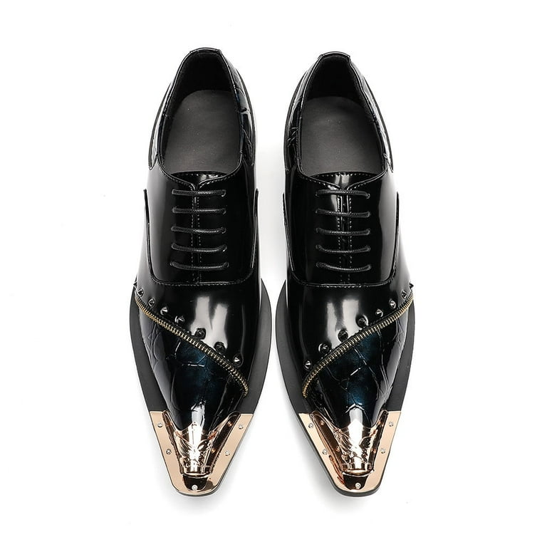 Santimon Men Leather Dress Shoes Crocodile Pattern Oxford Santimon Men Leather Dress Shoes Crocodile Pattern Oxford