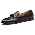 thumbnail image 1 of Santimon Men Tassels Loafers Slip On Casual Shoes Brown Dress Shoes 8.5 US, 1 of 8