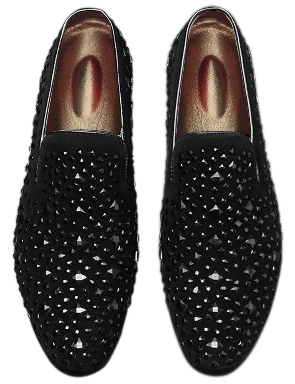 Mens velvet shop slip on loafers