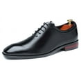 thumbnail image 1 of Santimon Mens Dress Shoes Leather Lace Up Oxford Shoes Casual Formal Business Shoes Black 11 US, 1 of 8