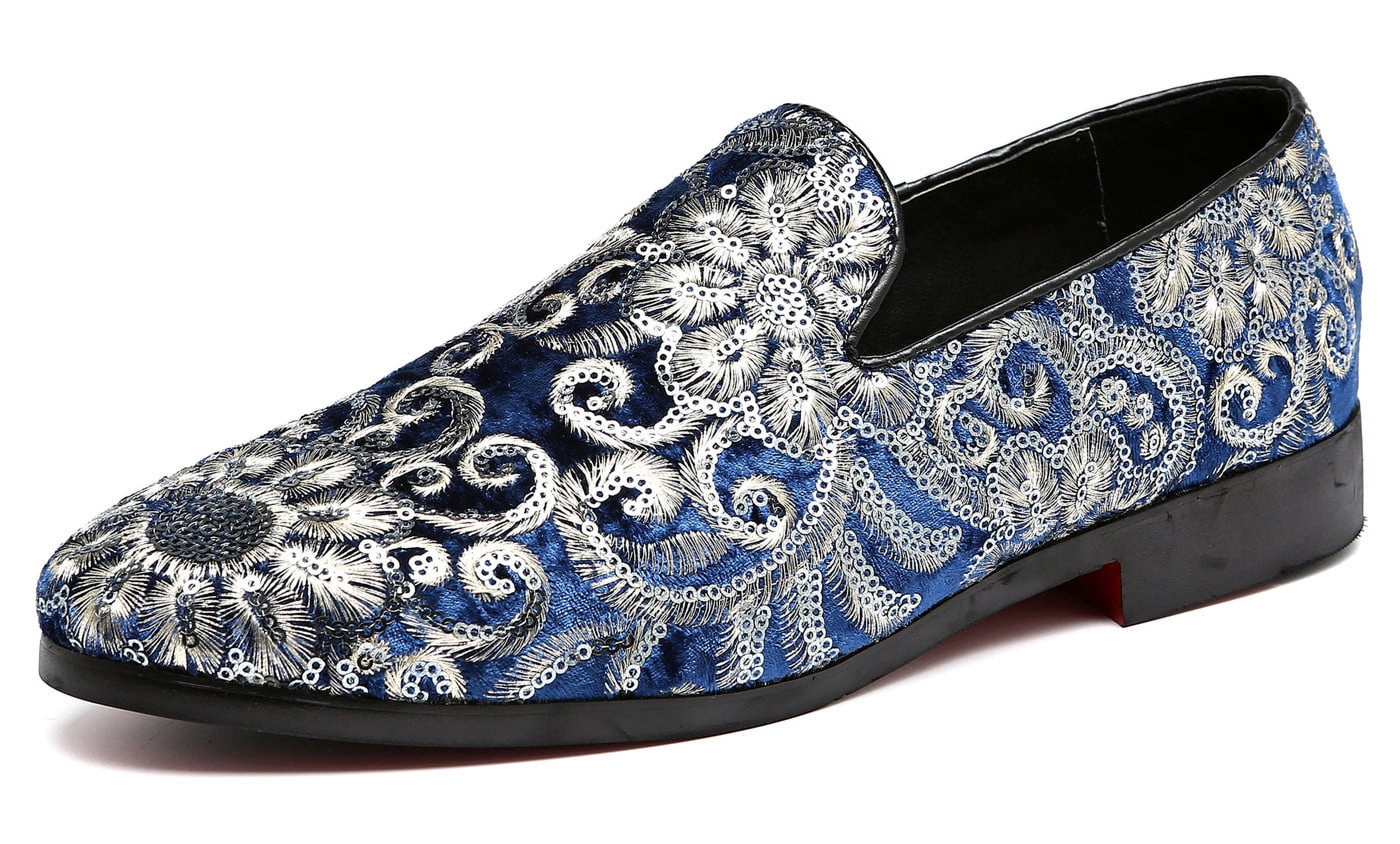 Men\'s Patterned Slip-On Loafers Floral Loafer For Men | Sidney in Safflower | Dress Shoes To  main image 3