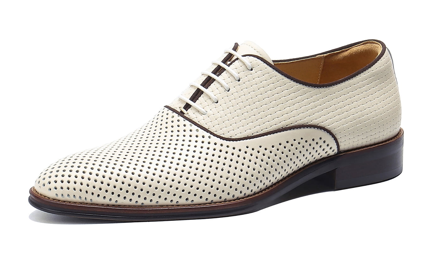 Men's Black White Dress Men's Shoes Perfect for Men's Prom Shoe and Wedding Tuxedo Shoes main image 0