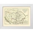 thumbnail image 1 of Santini 14x11 White Modern Wood Framed Museum Art Print Titled - Illyricum Pannonia Moesia Dacia Provinces - Santini 1794, 1 of 4