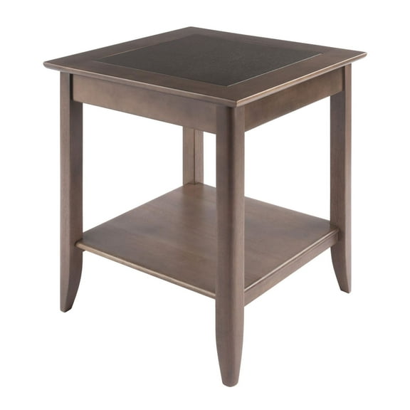 Santino Accent Table; Oyster Gray