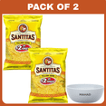 thumbnail image 1 of Santitas Tortilla Chips Blended Corn, 11 oz Bag-2 pack -with Bowl, 1 of 4