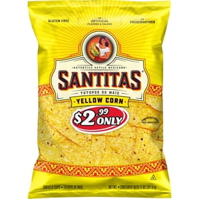 Santitas Tortilla Chips Blended Corn, 11 oz Bag