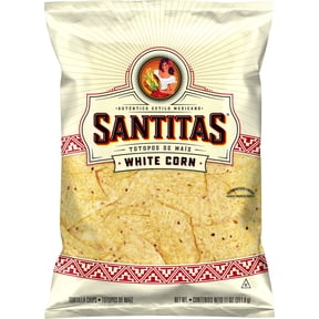 Santitas White Corn Tortilla Chips Snack Chips, 11 oz Bag