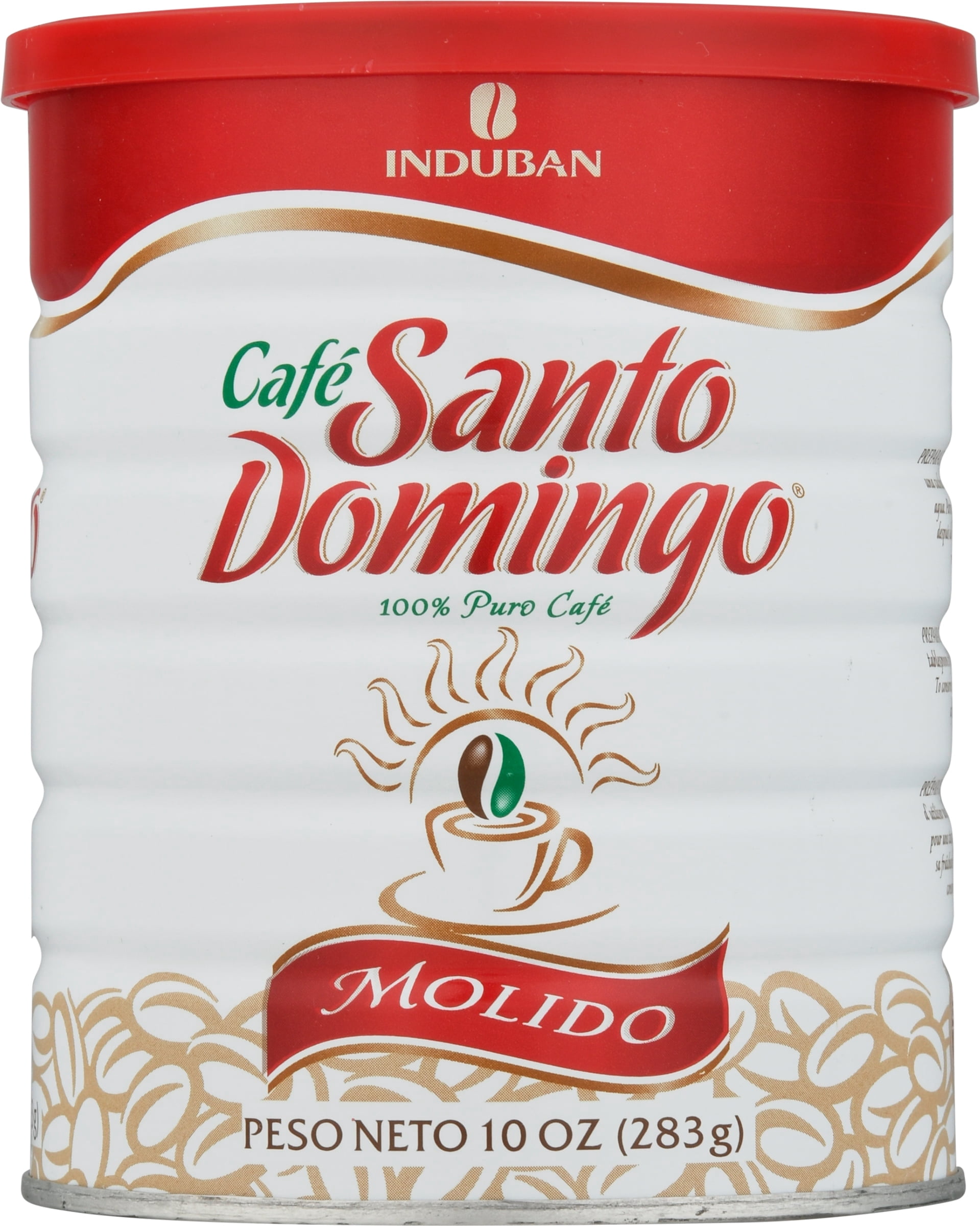 Cafe Santo Domingo Molido Ground Coffee 10 oz (283g) – Dominican Coffee, Rich & Smooth Flavor