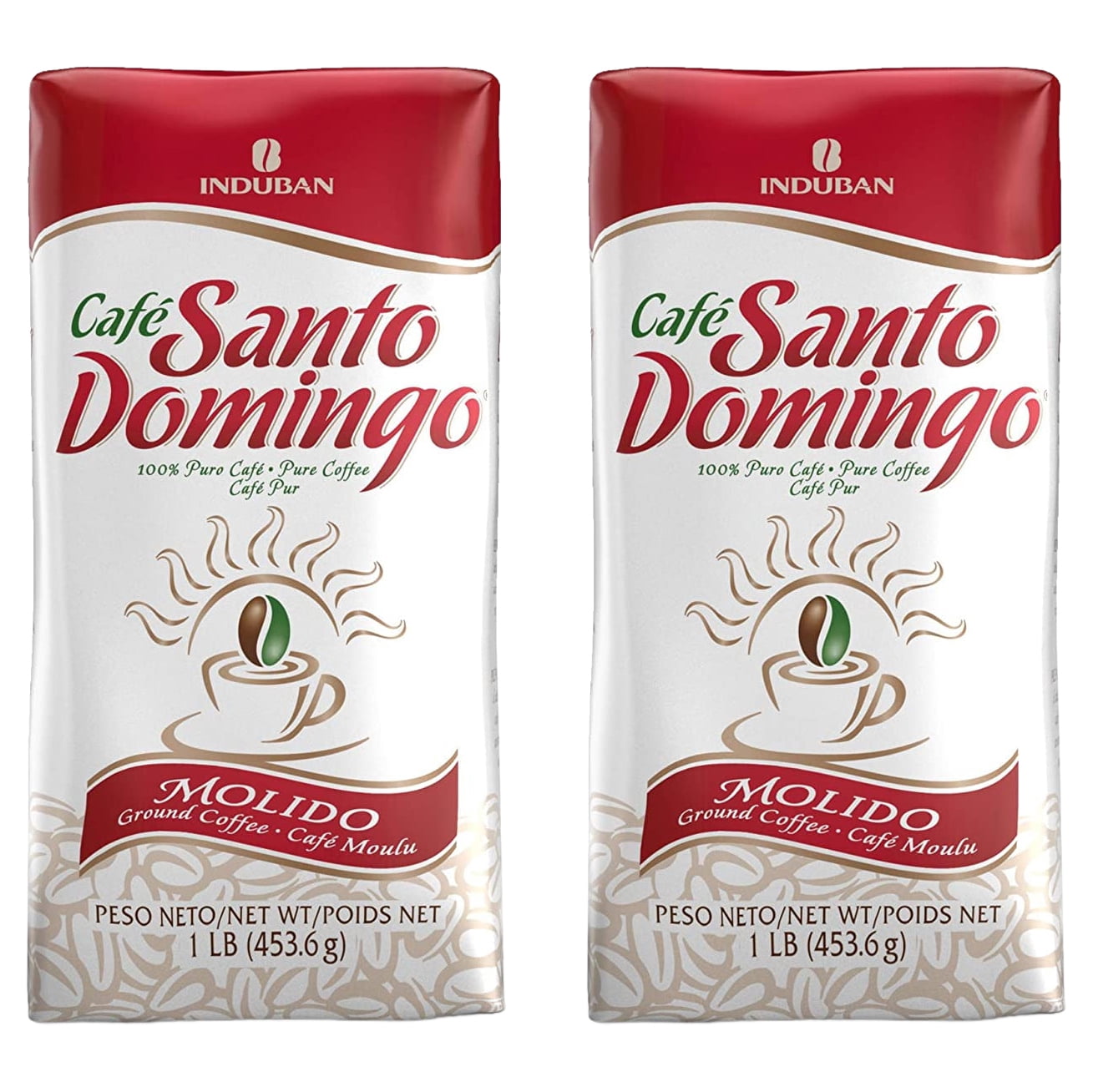 Santo Domingo Coffee, 16 oz Bag - 2 Pack, Ground Coffee - Product from the Dominican Republic
