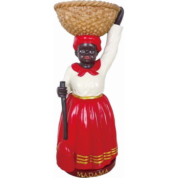 Santo Madama Statue Orisha Statue Madama Estatua Catholic Statue (12 Inch) (Red)