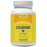 Santo Remedio Collagen Dietary Supplement Capsules, Hair, Skin, Nails, 750 mg, 90 Count