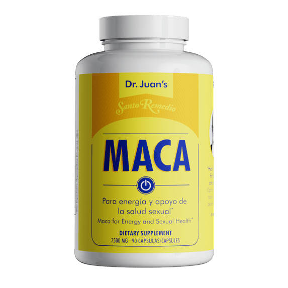 Santo Remedio Maca, Helps Support Healthy Energy Levels, Dietary Supplement, 7500 mg per Serving, Vegetarian, No Artificial Flavors, No Artificial Colors, 90 Capsules, 90 Doses