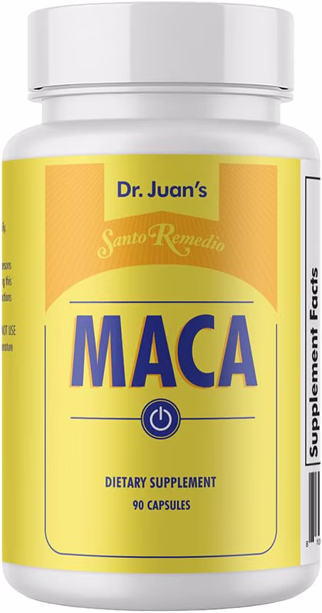 Santo Remedio, Maca, Supports Healthy Energy Levels, Dietary Supplement, 7500mg, Vegetarian, 90 Capsules, 90 Doses