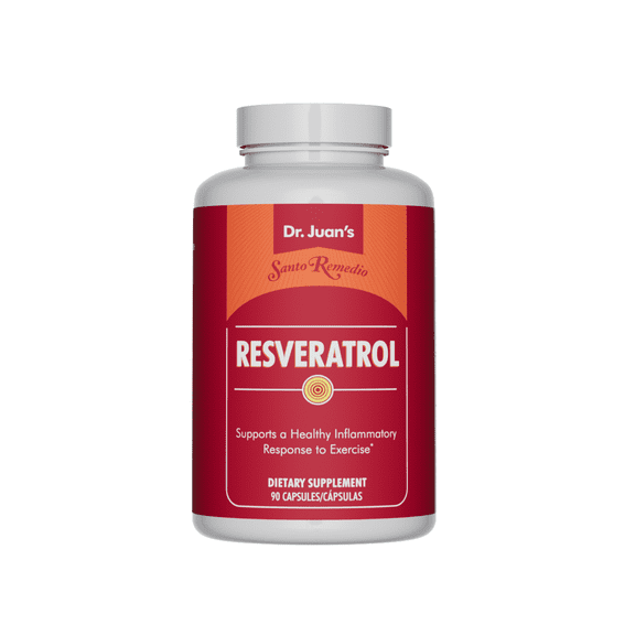 Santo Remedio Resveratrol, Supports Cardiovascular Health*, Dietary Supplement, Vegetarian, No Artificial Colors, No Artificial Flavors, 200 mg, 90 Capsules