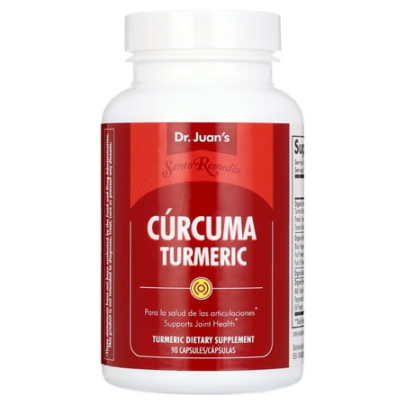 Santo Remedio Turmeric Supplement for Joint Health, 1650 mg, 90 Capsules
