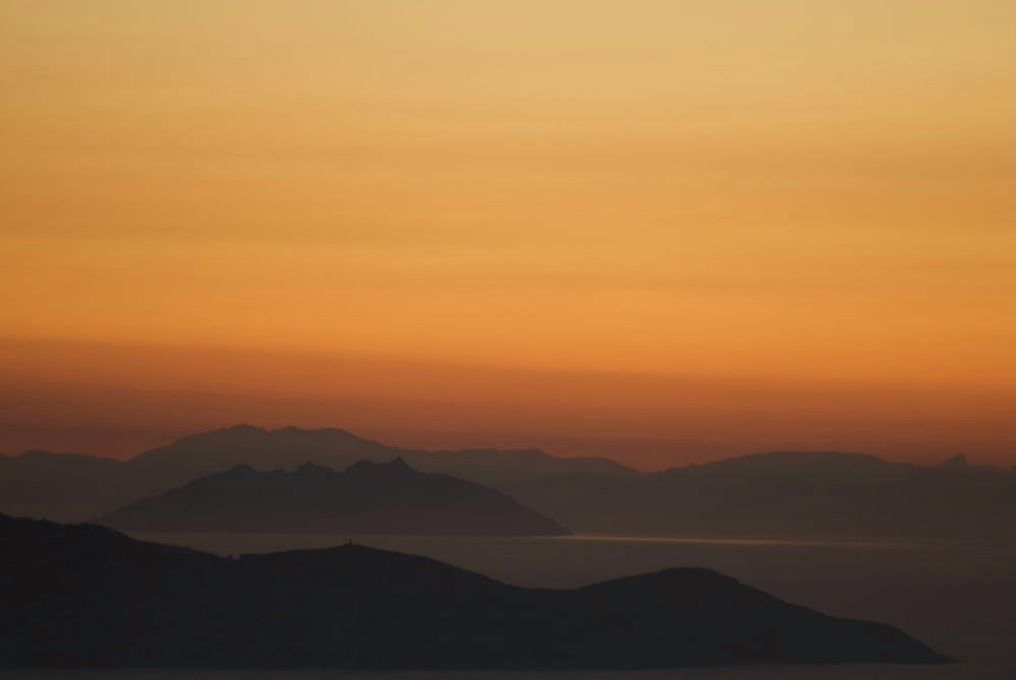 Santo Stefano Coastline At Sunset TuscanyItaly Canvas Art - Dosfotos Design Pics (18 x 12)