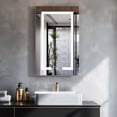thumbnail image 1 of Santona 20 in.W x 32 in.H Medicine Cabinet with Aluminum Frameless LED Mirror, 1 of 16