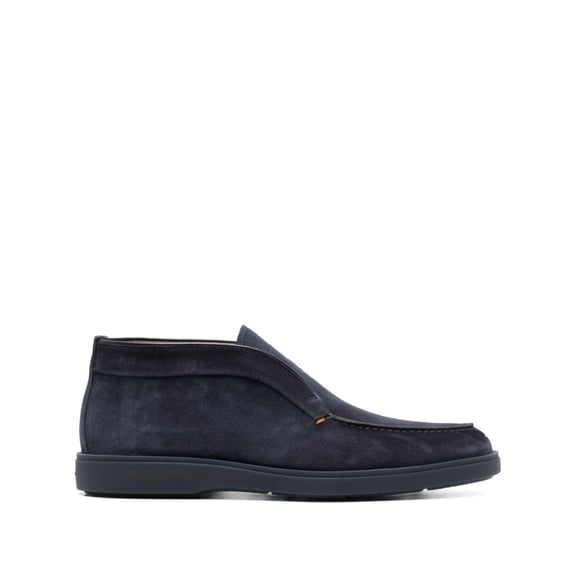 Santoni Blue Suede Shoes Blue (Men's)
