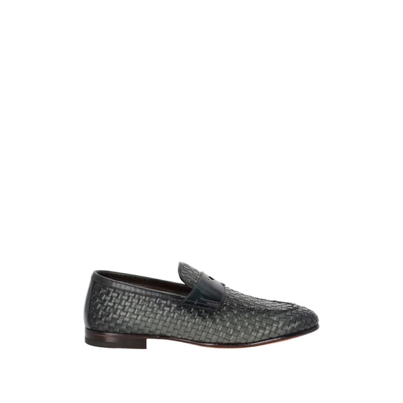 Santoni Carlos Woven Moccasins Grey (Men's)