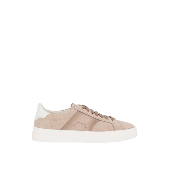 Santoni Leather Double Buckle Sneakers Neutrals (Men's)