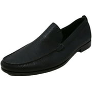Santoni Men's Cody Dark Brown Ankle-High Leather Loafers & Slip-On - 9 M