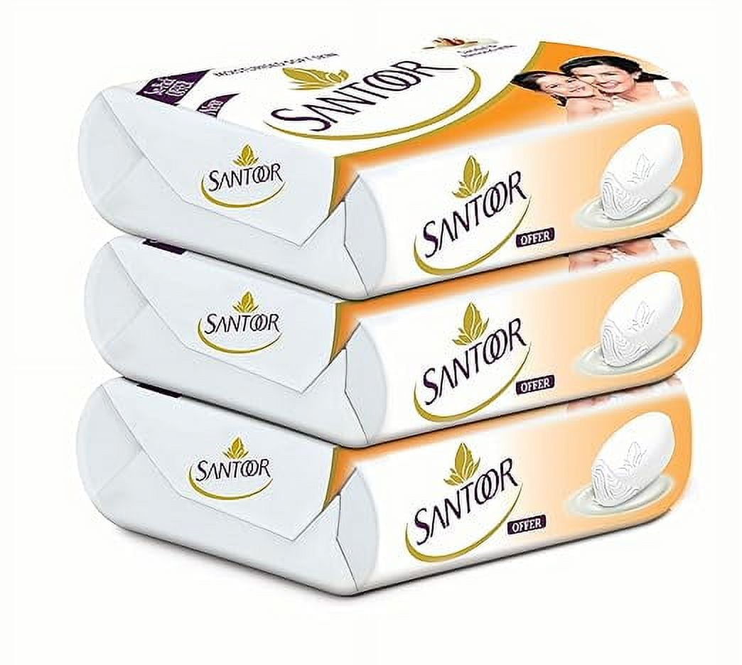 Almond Milk Santoor Soap Pack Santoor Soap Sndl&Almnd Milk 125G