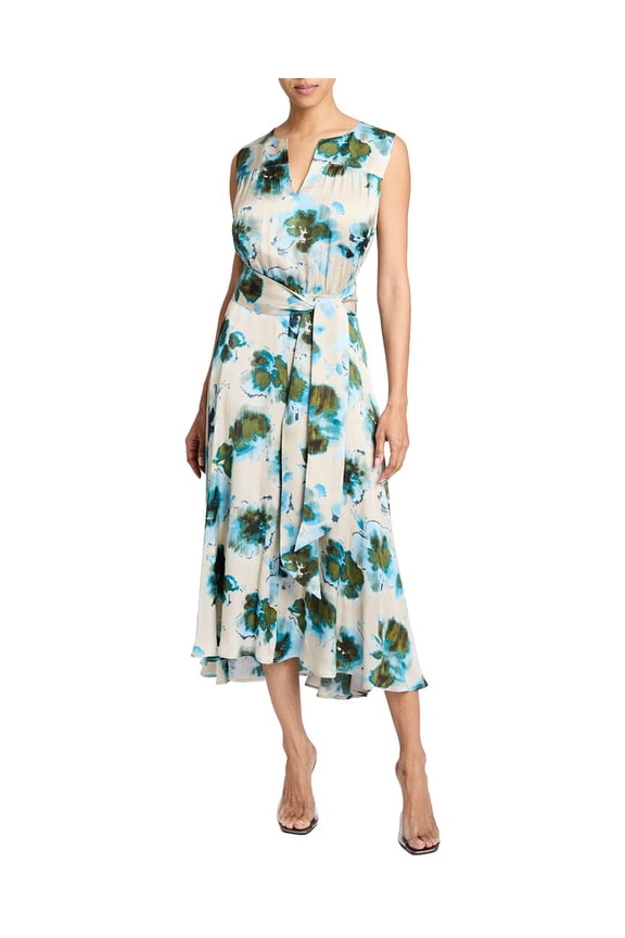 womens A-Line Dress, 46, Blue
