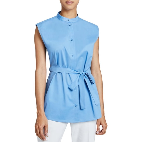 Santorelli womens Lizette Button-Down Poplin Shirt, 42