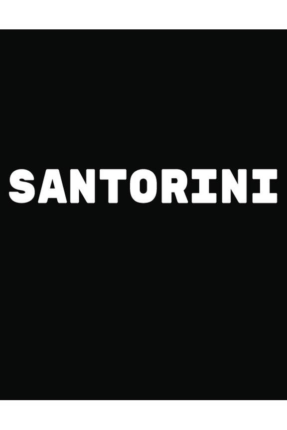 Santorini: Black and White Decorative Book to Stack Together on Coffee Tables, Bookshelves and Interior Design - Add Bookish Charm Decor to Your Home - Stack Deco Books together to create Your unique