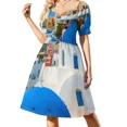 thumbnail image 1 of Santorini Greece Color Sleeveless Dress dress party night Long dresses women clothes summer dress for women 2024, 1 of 6