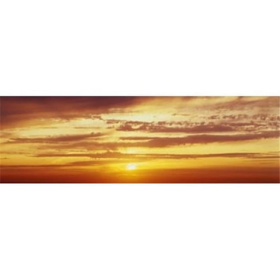 Santorini Greece Poster Print by - 36 x 12