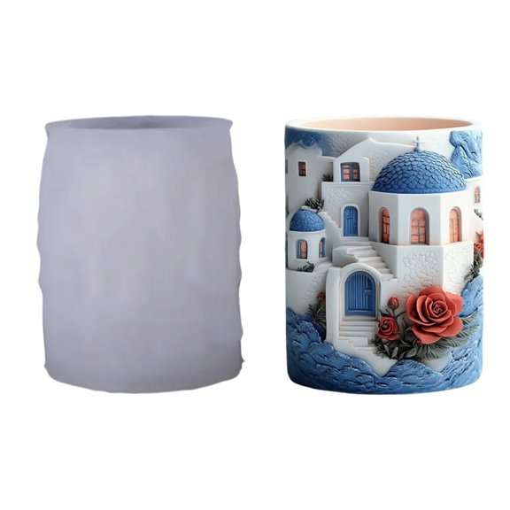 Reusable Silicone Cup Shape Mold For DIY Resin Casting Decorative Planter Candle Holder And Creative Crafts Project