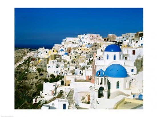 Santorini Oia Cyclades Islands Greece Canvas Art - (24 x 18)